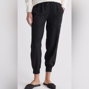 Quince Black Track Pants